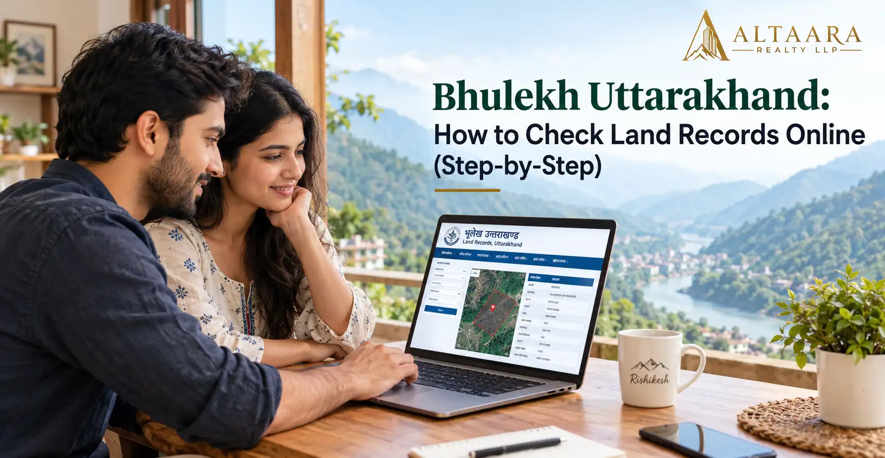 checking Bhulekh Uttarakhand land records online